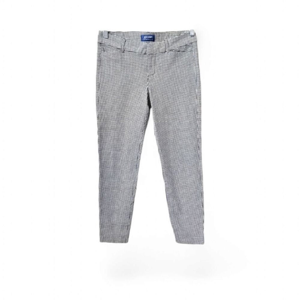 OLD NAVY New Womens Houndstooth Mid- Rise Tall Skinny Pixi Pant Size 6